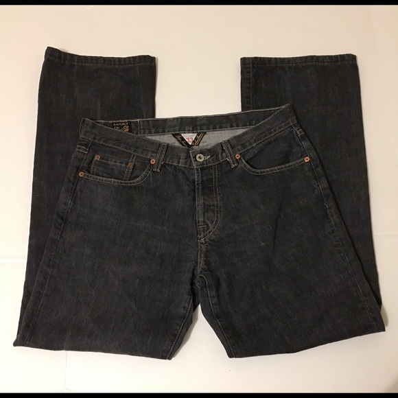 Lucky Brand Slim Bootleg Grey Jeans Size 33 - Picture 3 of 8